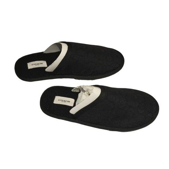 NWT- Coach Signature Jacquard Slippers (SKU#0437) main image 4